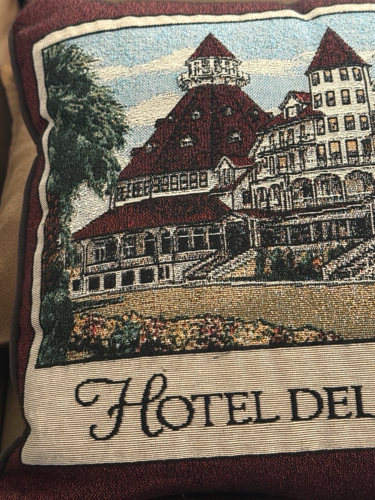 Hotel Del Coronado pillow decorative FREE SHIPPING Made In USA