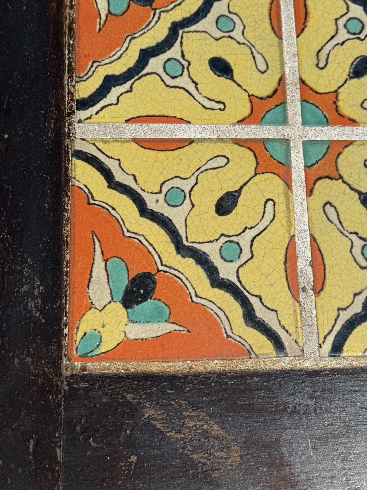 VINTAGE CALIFORNIA TILE TABLE SPANISH REVIVAL 1920s D&M TAYLOR MONTEREY ANTIQUE