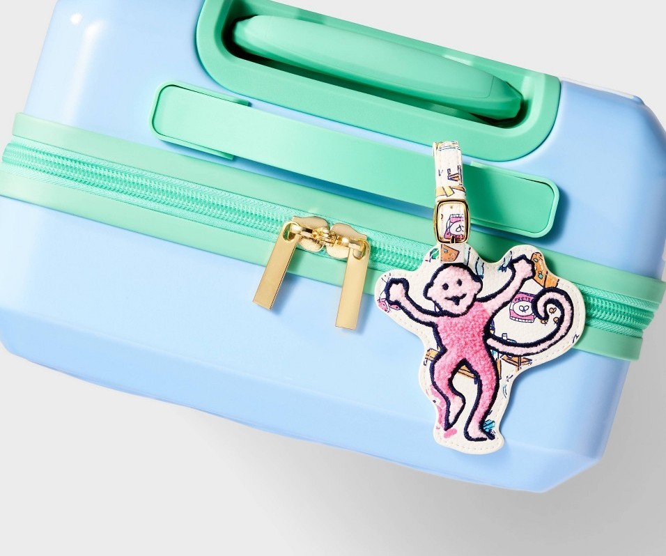 NEW🌟Roller Rabbit Target Roadtrip Monkey Luggage Tag Travel ID