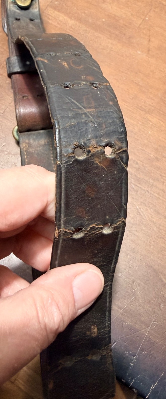 Vtg WWI US ARMY M1907 Leather Sling for M1903 Springfield Rifle