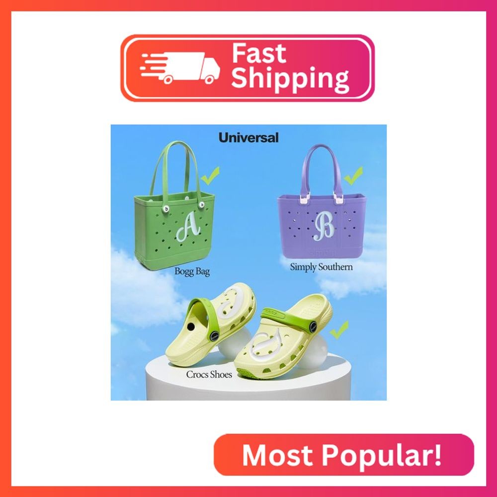 HMGES Letter Charms for Bogg Bag/Simply Southern Universal,Decorative Alphabet I