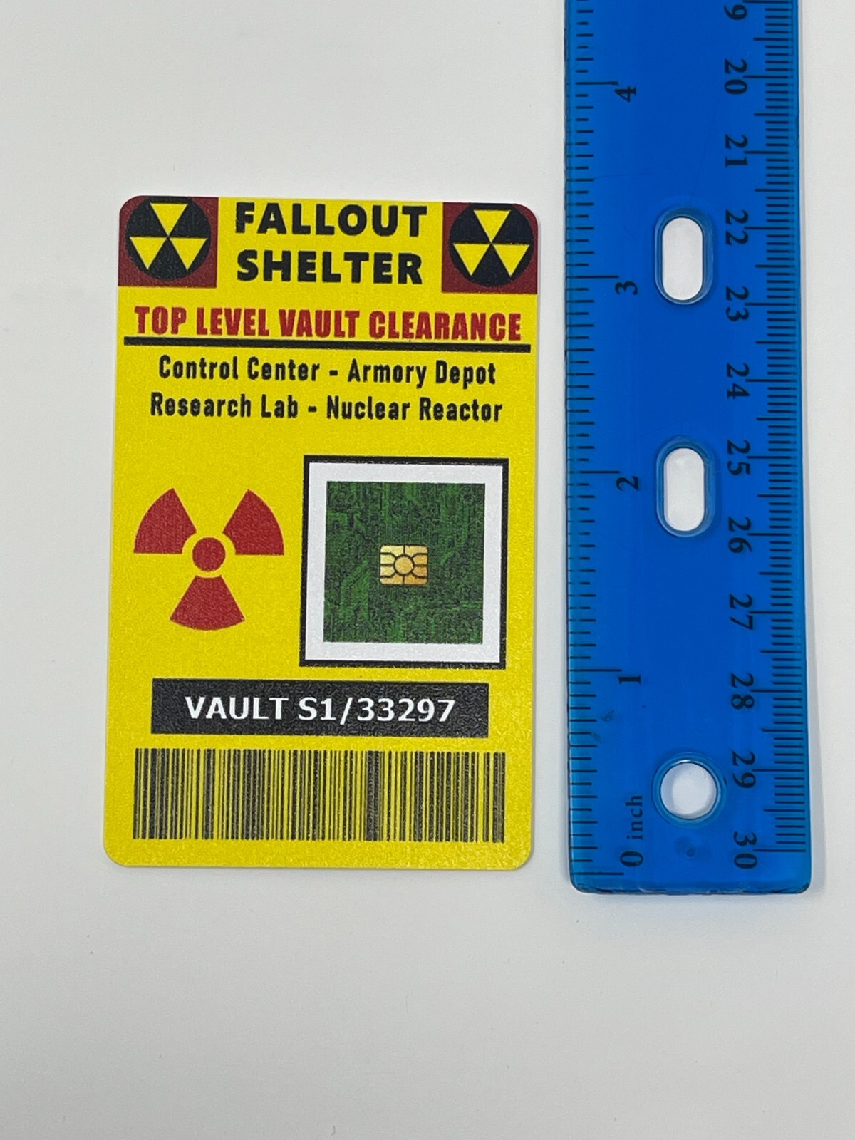 Atomic Bomb Shelter ID Cards Top Secret ID Badge Bunker Vault Clearance Safety