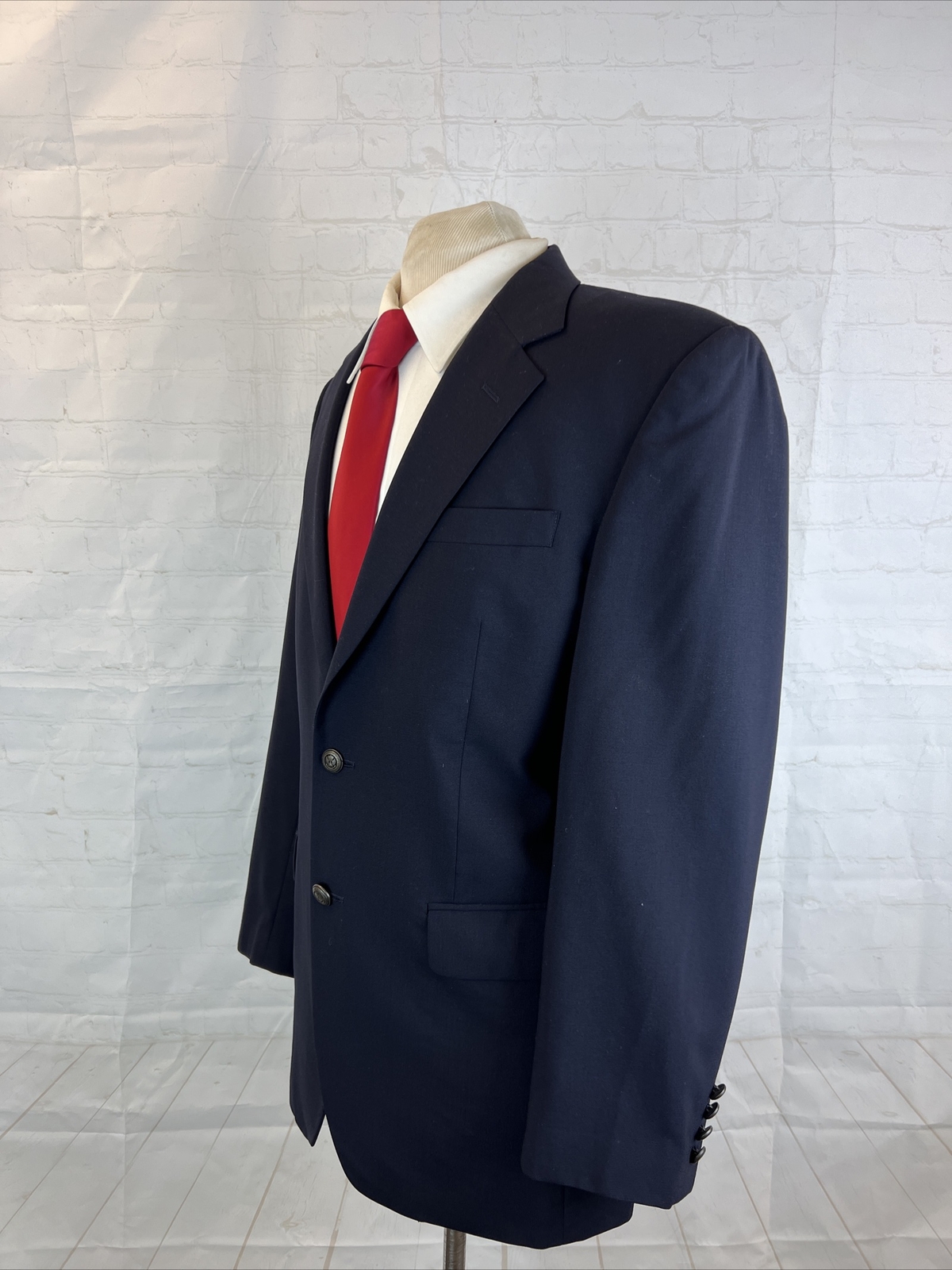 Jos A. Bank Men's Navy Blue Solid Wool Blazer 39R $595