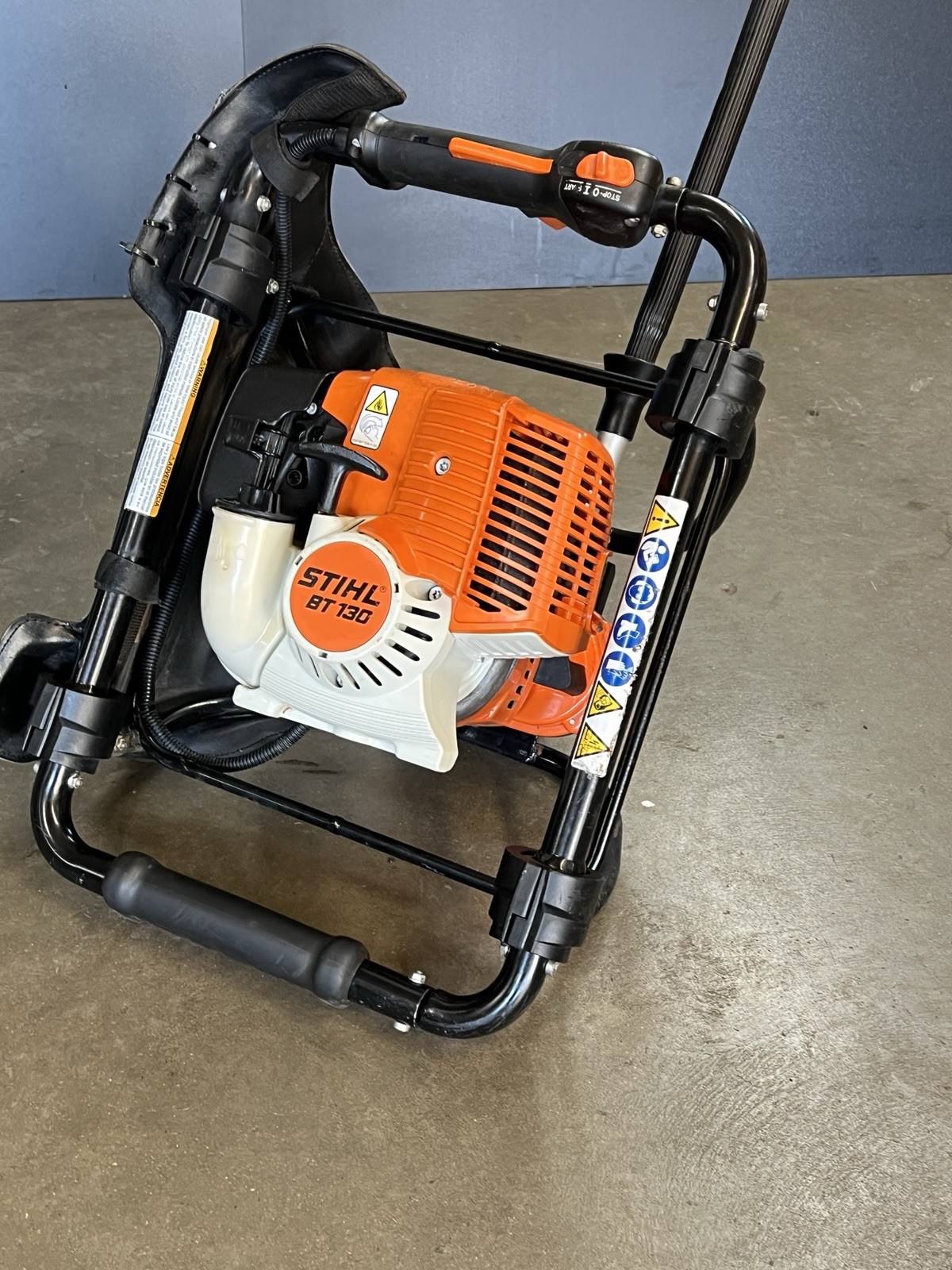 STIHL BT130 Gas Auger Post Hole Digger Earth Drill / 36cc Hardly Used Unit 👍💎