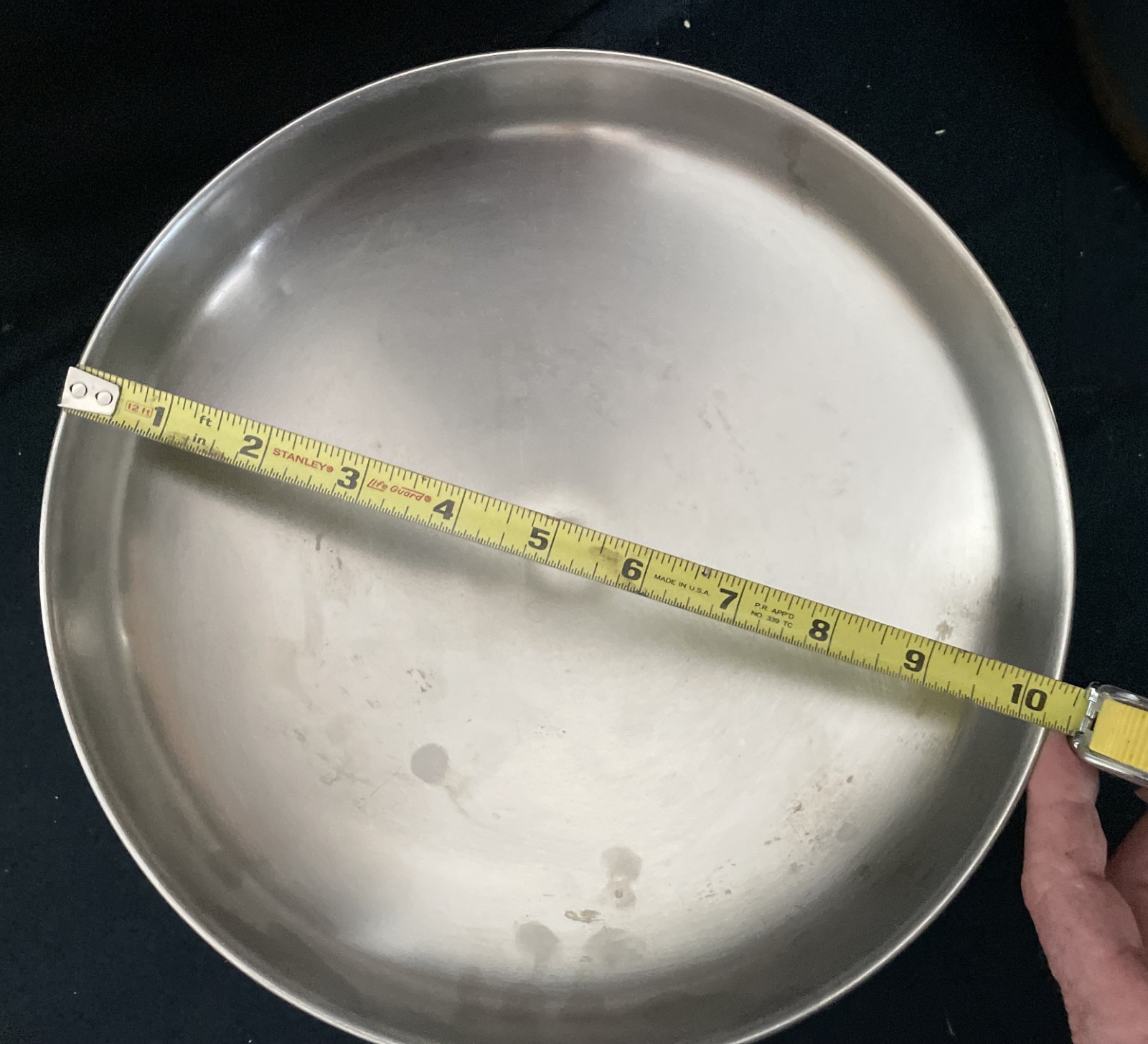 VINTAGE 1960'S REVERE WARE 6 QUART STOCK POT WITH RAISED LID & OLD MARK