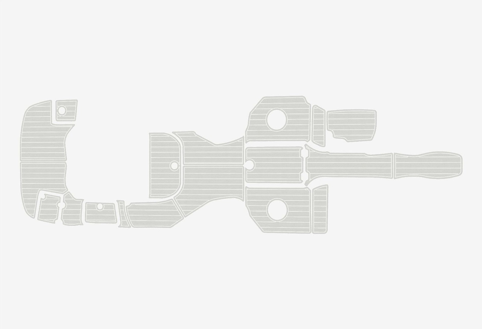 2012-2016 Monterey 264 FS BR Faux EVA teak Marine Floor