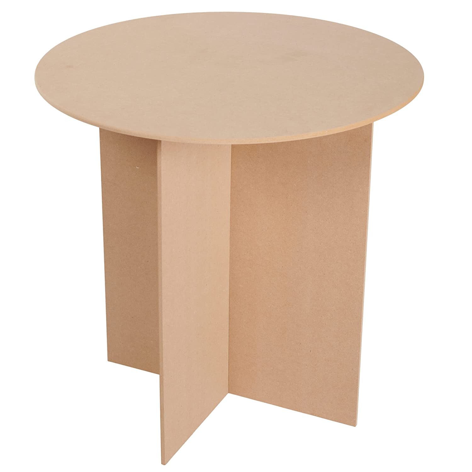 Table 30" Round Wood Display MDF 250 Pound Capacity 29 7/8” High Merchandise