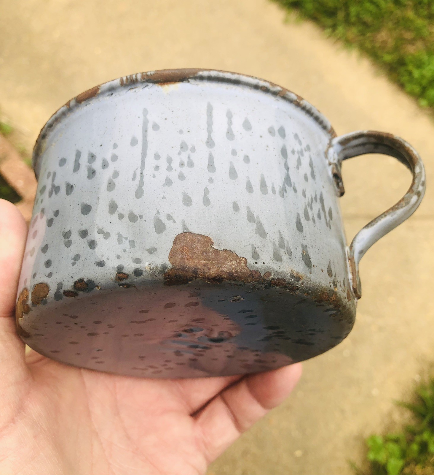 Spanish American War U.S. Army Gray Enameled *U.S. SOUP CUP* Calvary, Military