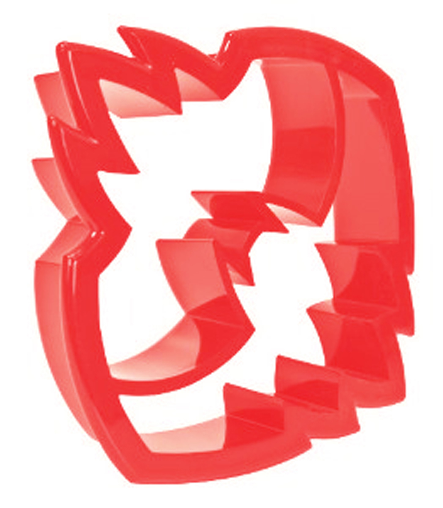 Batman BatBytes Bat Logo Shape Sandwich Bread Crust / Cookie Cutter - RED