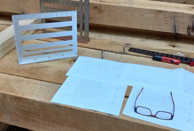Borneman Layout Template used in Timber Framing layout new