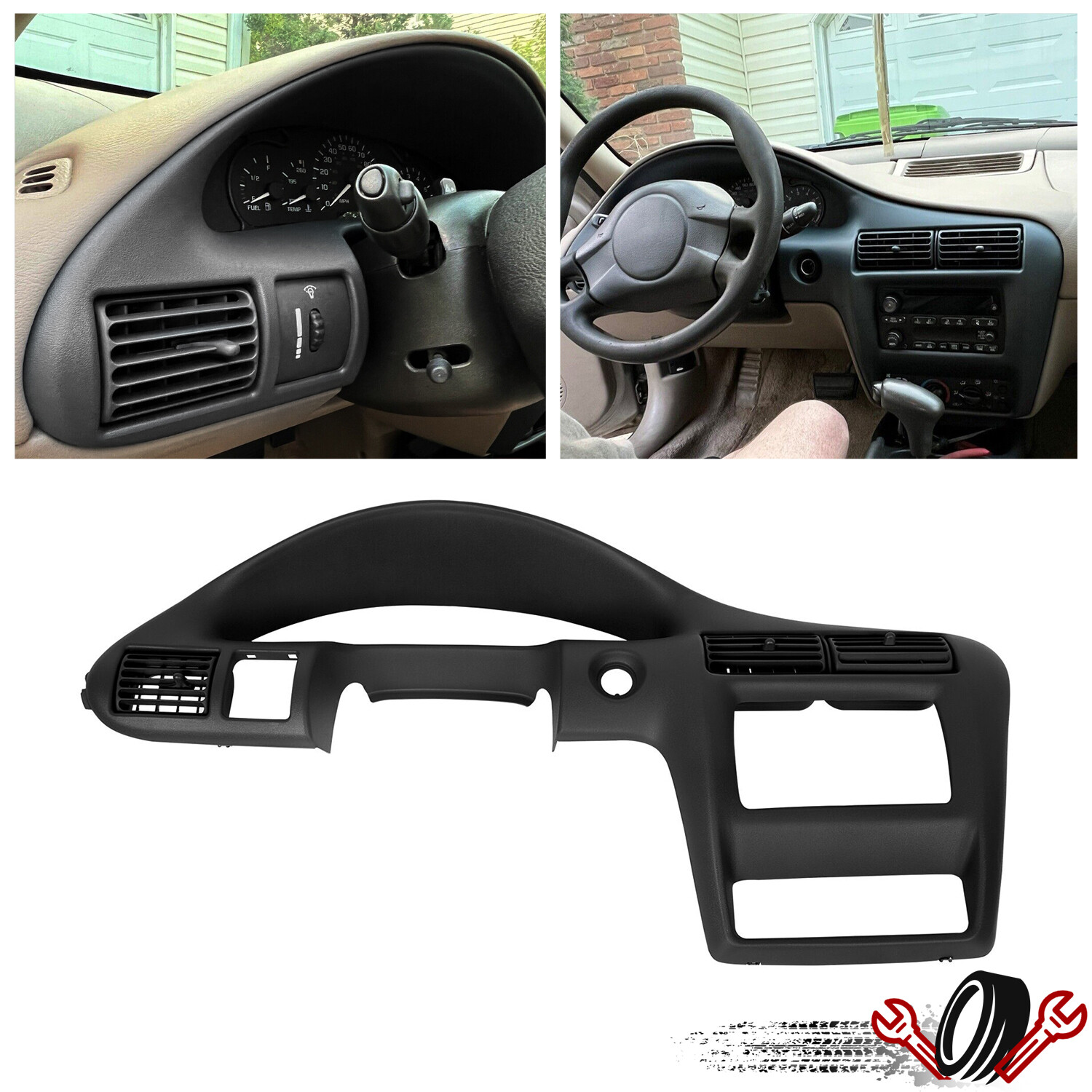 Fit For Chevy Cavalier 2000-2005 Dash Panel Speedometer Trim Bezel Rep #22698064