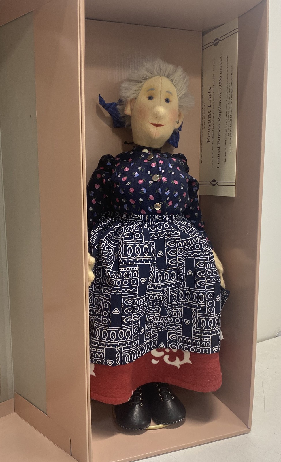 Steiff Peasant Felt Doll 7" Limited Ed Collectible