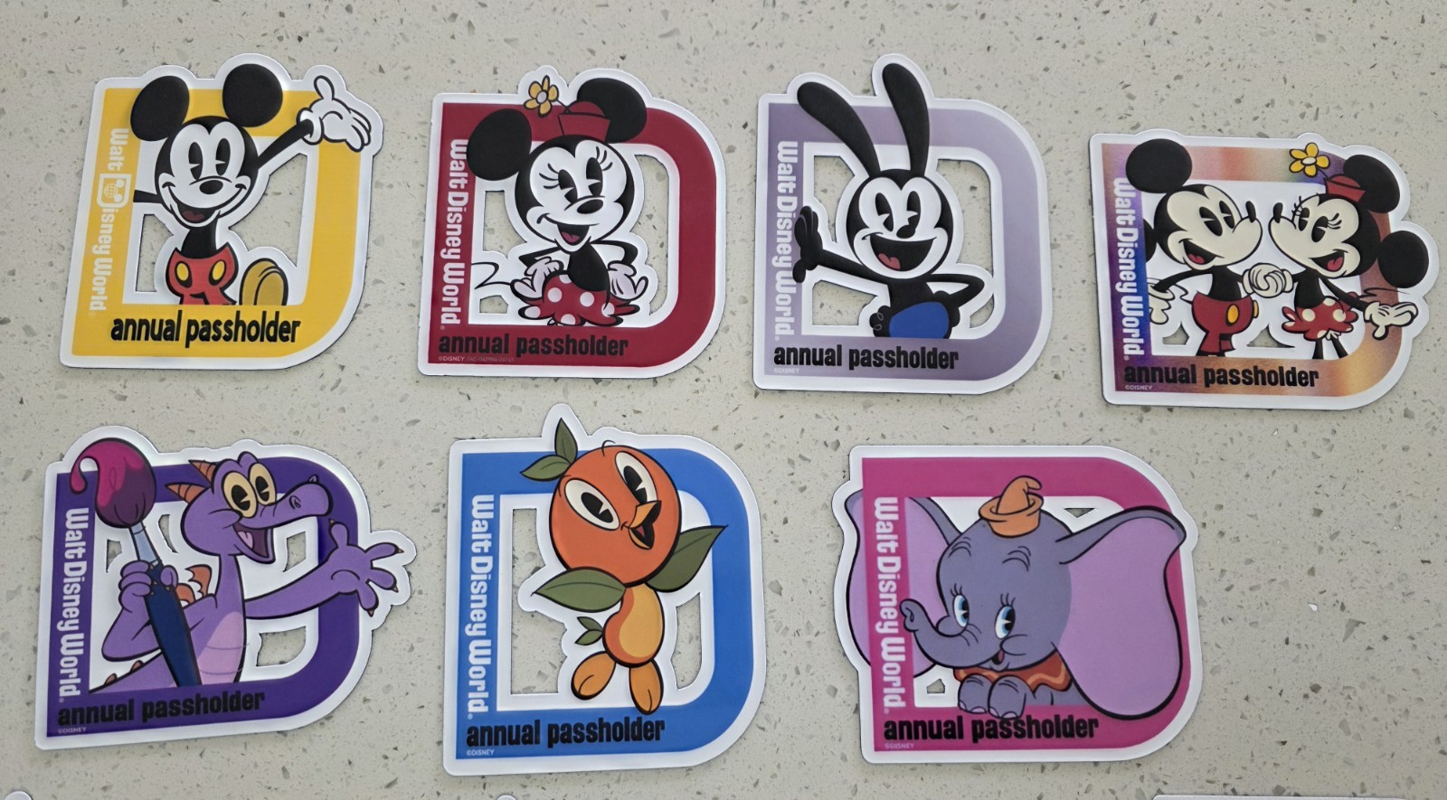 Walt Disney World Passholder Magnet Set Of 14Magnets (Homemade)