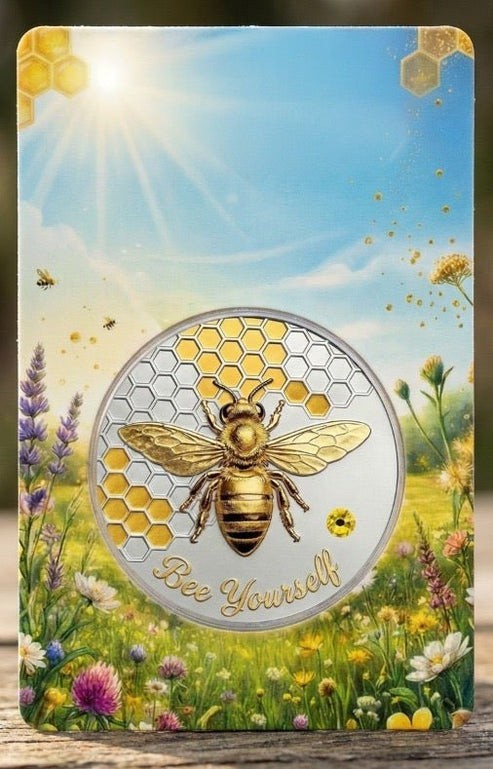 1oz ADVP .999 Fine Copper Core 2026 Bee Yourself Silver & Gold Gilded PRESALE