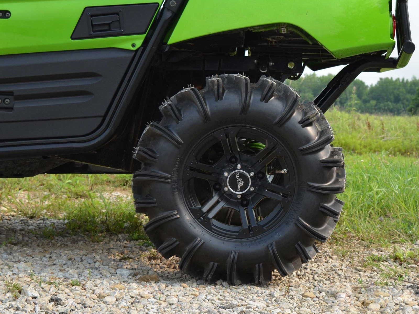 SuperATV 1.5" Offset Rear A-Arms for Kawasaki Teryx / 4 / 800 - Black