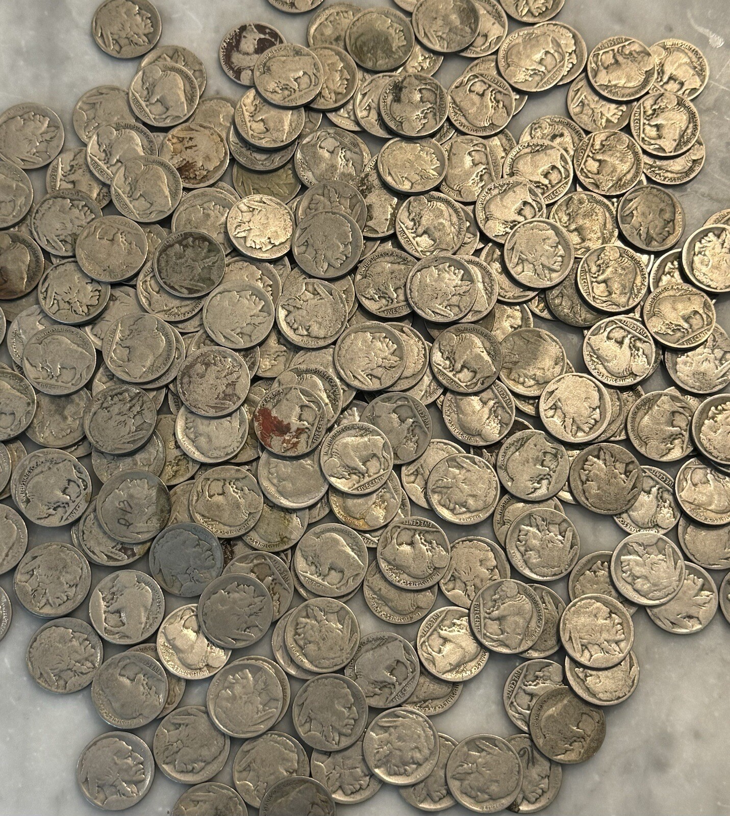 [Lot of 40] Buffalo Nickels No Date / Low Grade - Choose How Many Lots of 40!