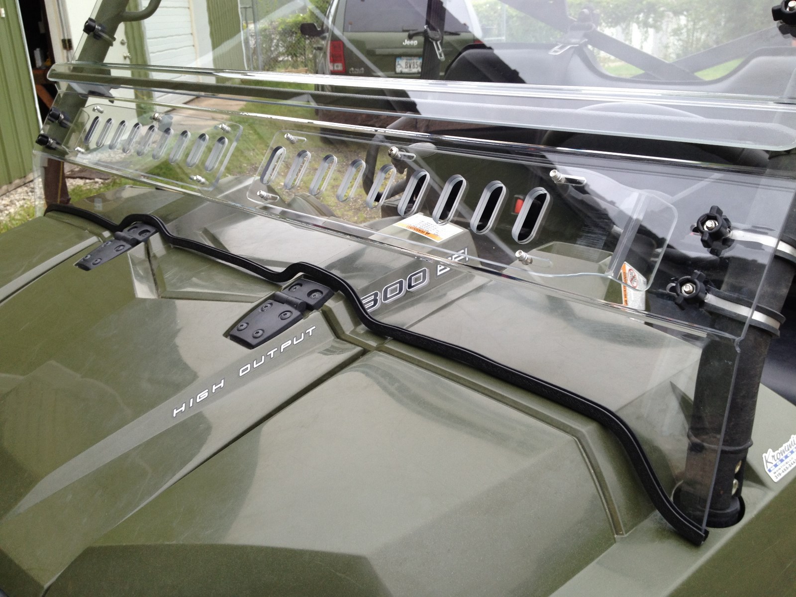 POLARIS RANGER 800 FULL SIZE ROUND CAGE 2009-2014 MAX-FLO VENTED WINDSHIELD SALE