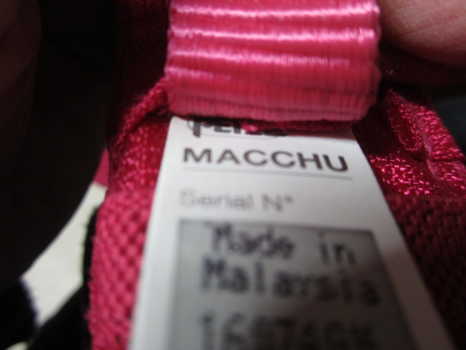 Petzl Macchu Kids Youth Rock Climbing Seat Harness One Size 54-64cm Pink!!