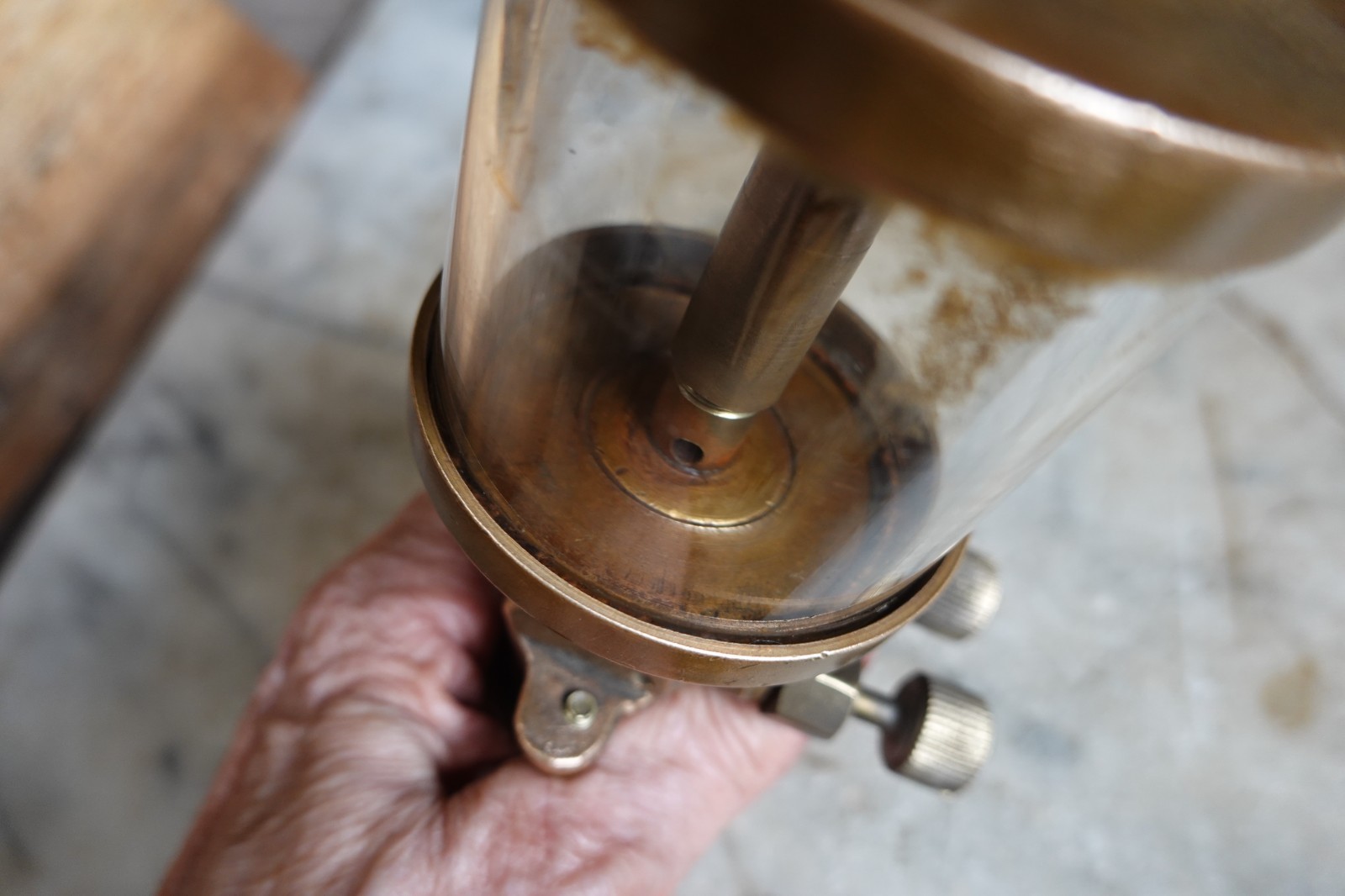 Antique RARE "NEWTONS MACHINE SHOP" 2 DRIP OILER CLEVELAND MARITIME MACHINIST