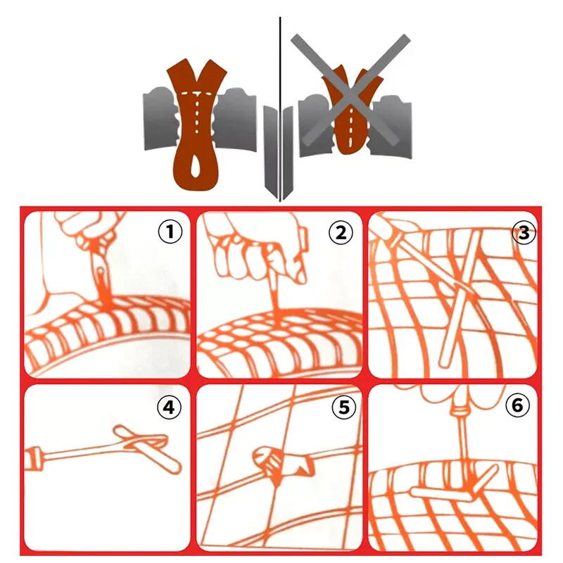 Bicycle Tire Repair Tool Emergency Plug Kit Tubeless Portable Flat Fix Container