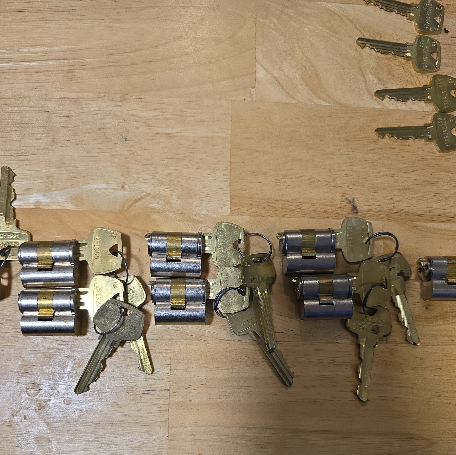 Sargent Assa Abloy Removable Core Large Format Cam Cylinder w/ 2 Keys 15694417