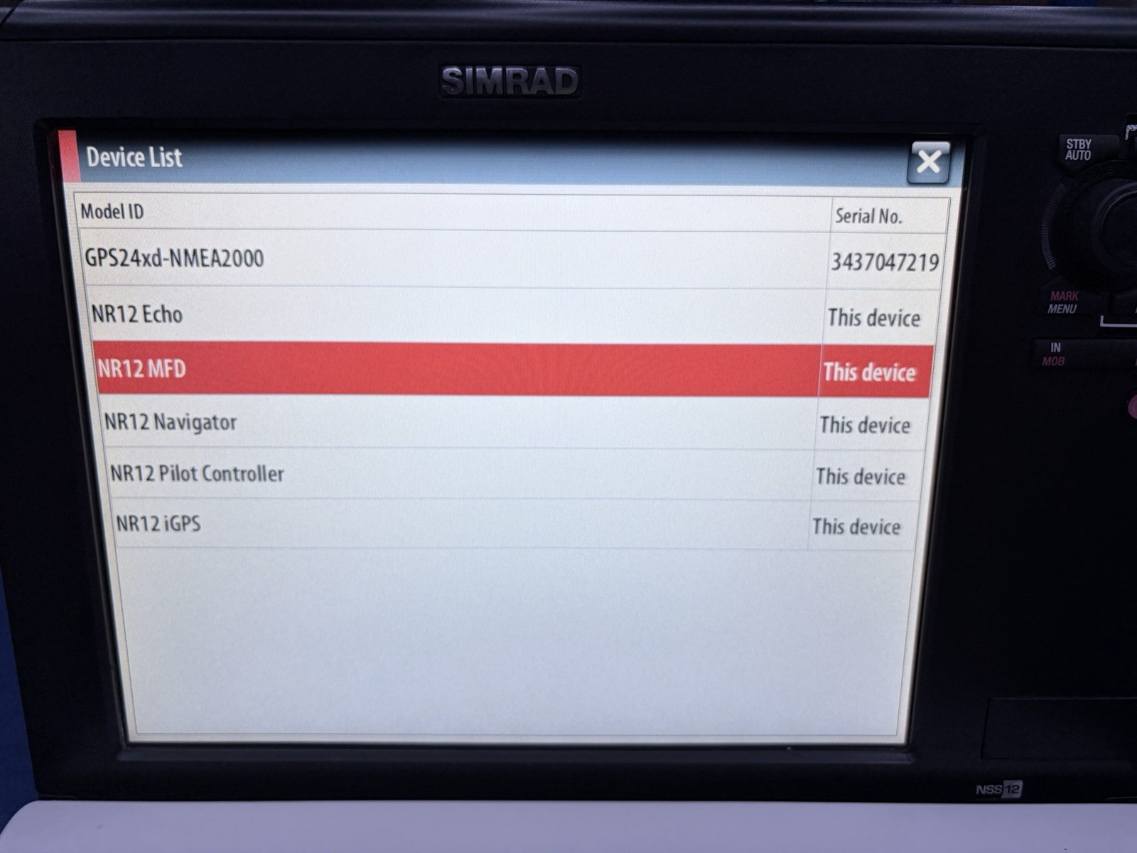 Simrad NSS 12 Sport GPS Chartplotter Sonar Multifunction Display W/ Cover