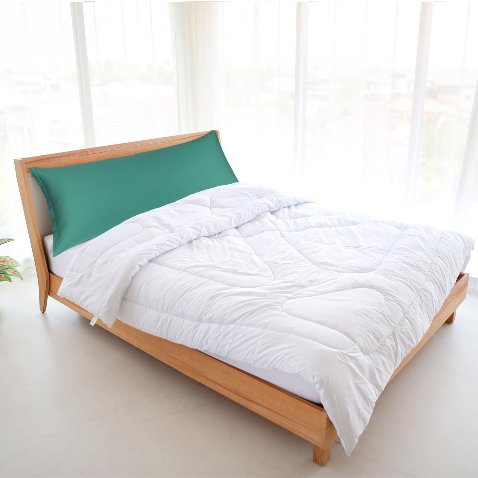 PiccoCasa Egyptian Cotton Pillow Case 300TC Body Zipper Closure Pillow Cover