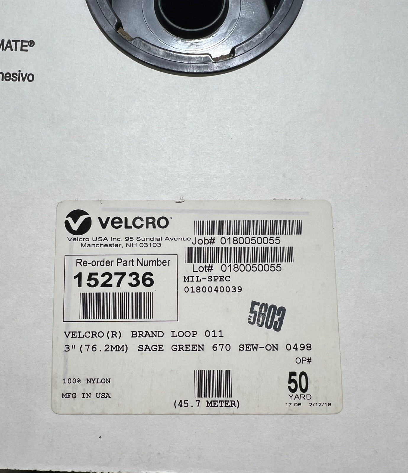 3in Velcro® Brand MIL-SPEC SEW-ON TYPE Loop Perfect For All Sewing Needs