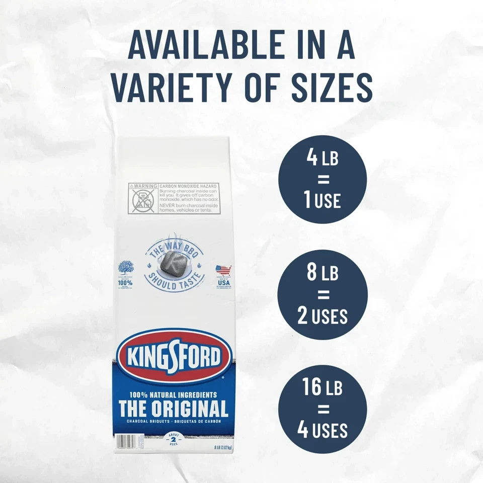 Kingsford Original Charcoal Briquettes, 16 lbs, 2 Pack