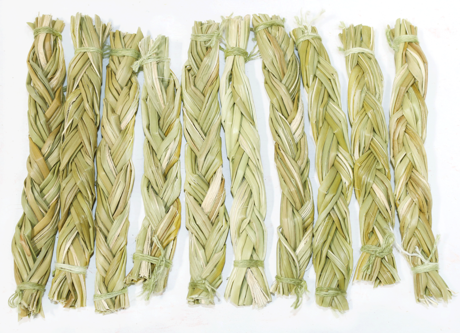 Sweet Grass Braids 4-5" Bulk for Positive Energy Smudging and Cleansing