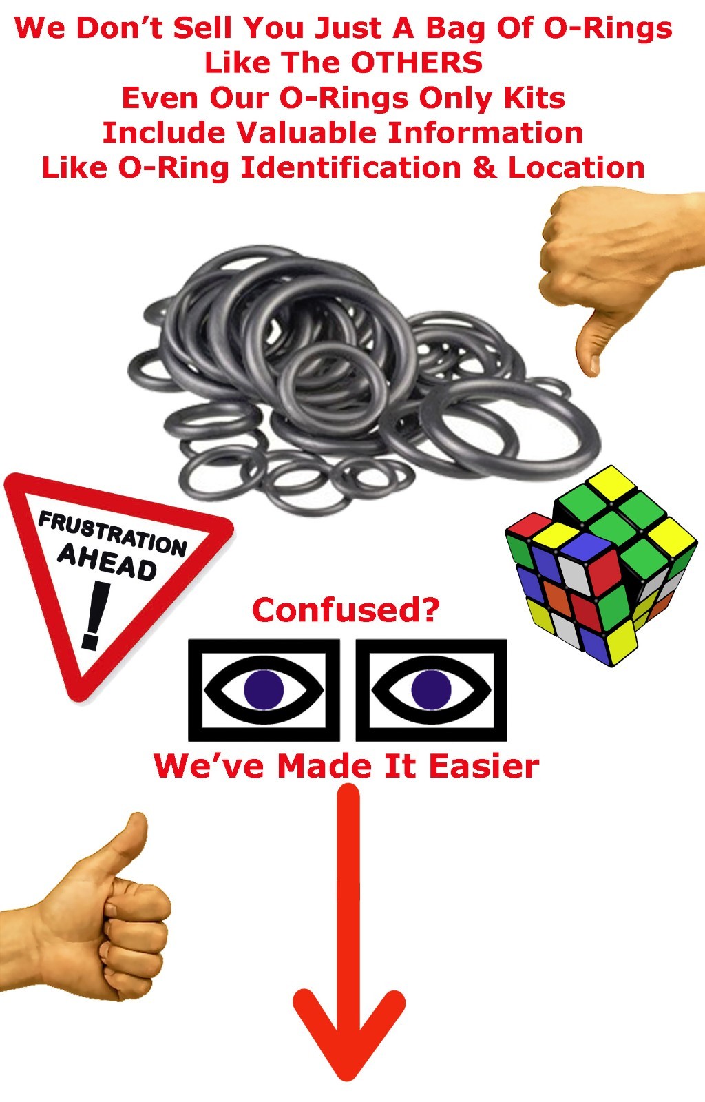 Mercedes SL500 SL320 500SL Convertible Top Hydraulic Cylinder Repair Kit..R129