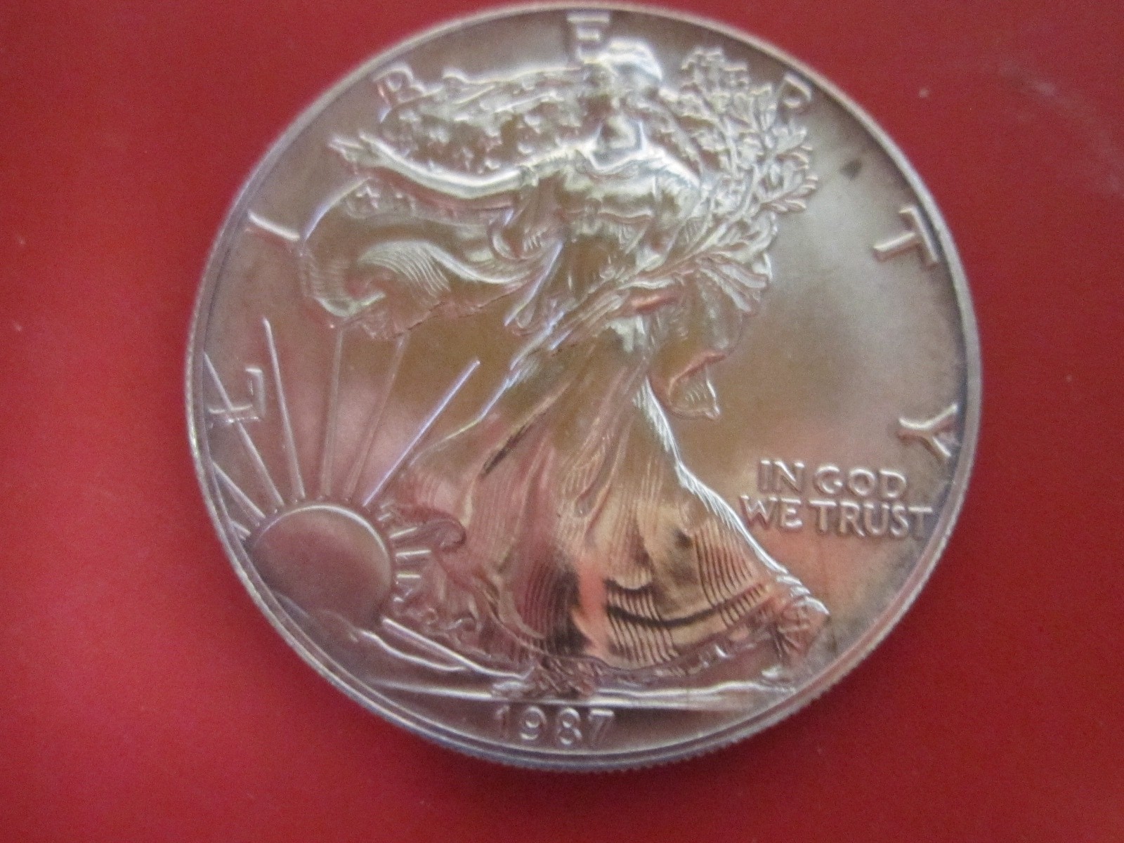 1987 American Silver Eagle 1 Ounce Gem Brilliant Uncirculated Coin See Photos