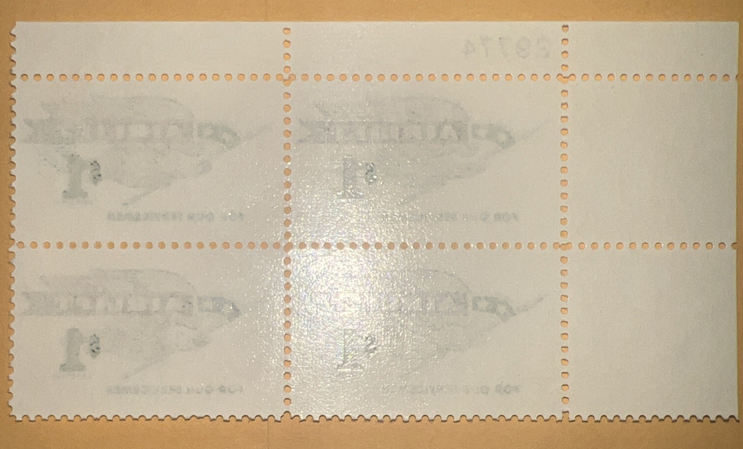 1968 AIRLIFT $1 plate block Sc 1341 MNH CV $10 Plate 29774