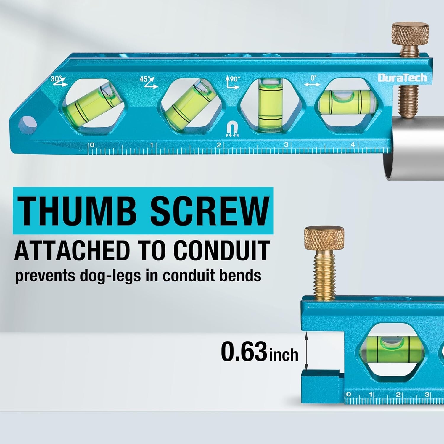 DURATECH 3-Piece Level Tool Set, Magnetic Torpedo Level Included 2.5", 6.25", 8"