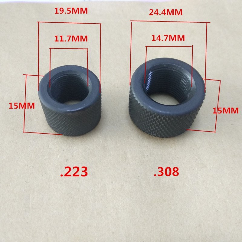 Ruger 10-22 1022 Muzzle Brake Adapter .223 Protector 1/2x28 TPI Barrel Thread