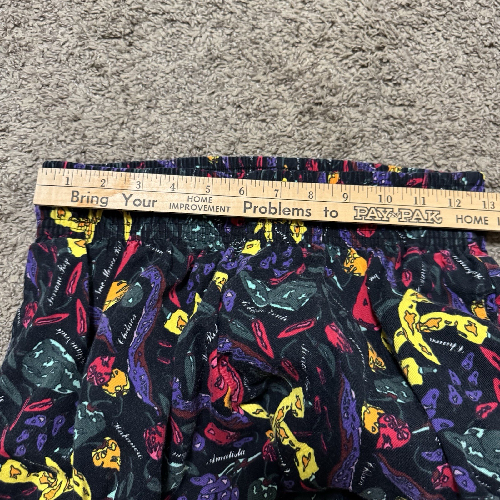 Chefwear Baggy Chef Pants Spicy Hot Peppers, Medium Elastic Drawstring