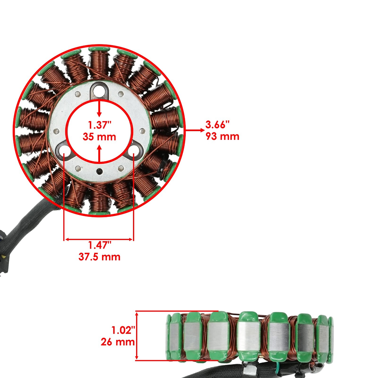 Stator & Gasket for Honda TRX350FM Rancher S 4X4 2000-2006