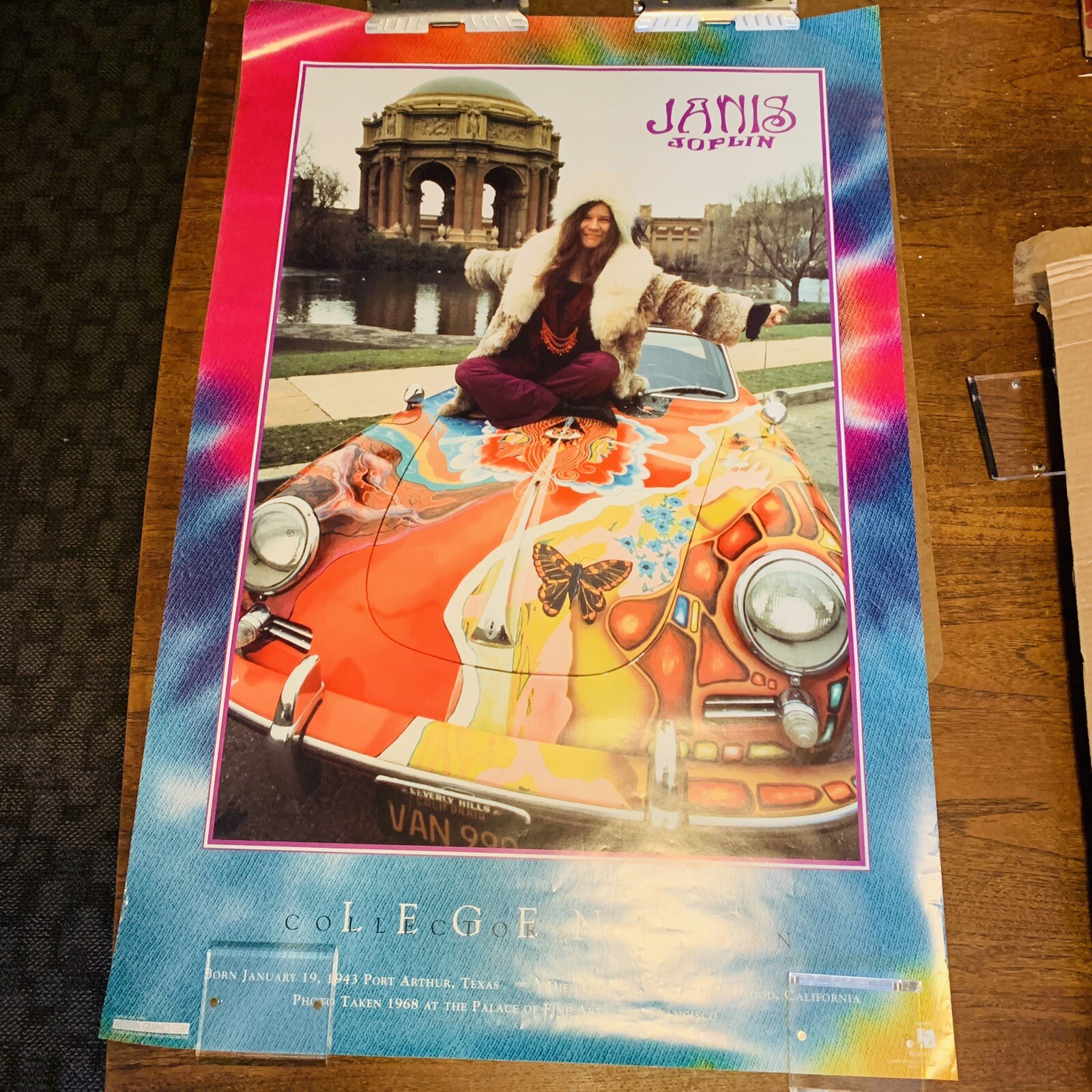 Vintage Janis Joplin Poster Legends Collectors Ed By Marshall Sony 1995