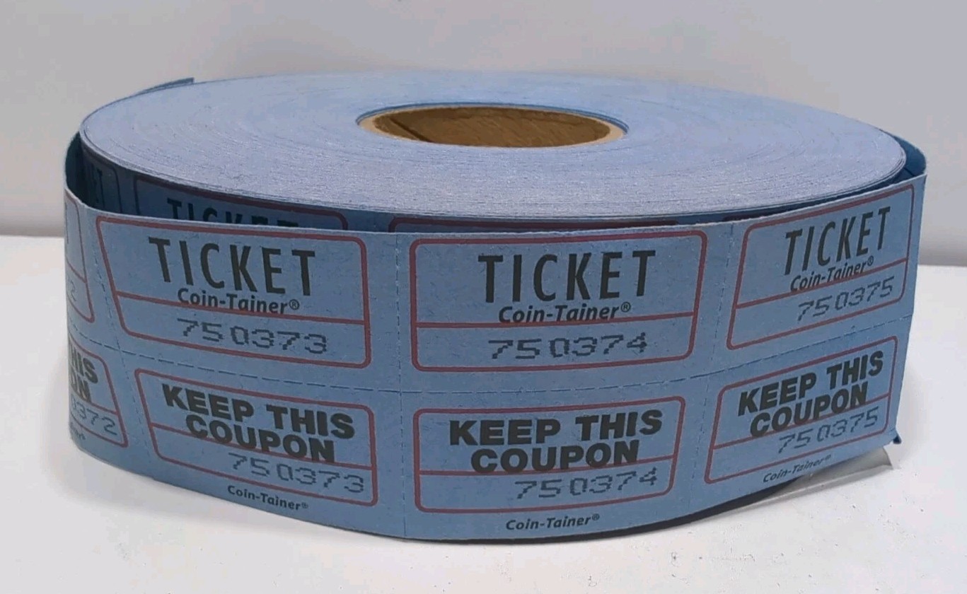 ✨Coin-Tainer✨ Double Ticket Drawing Keep Coupon Carnival Fair Festival Raffl