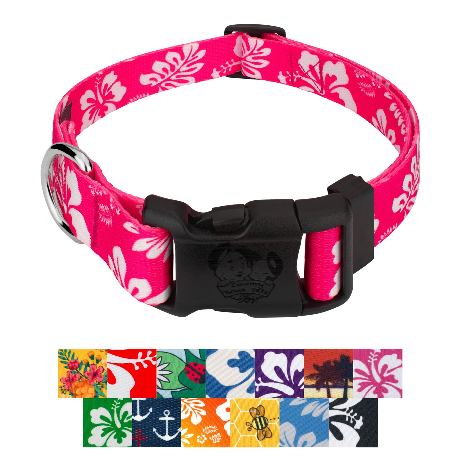 Country Brook Petz® Deluxe Dog Collar - Summer Breeze Collection - U.S.A.
