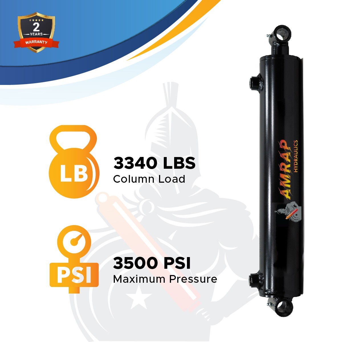 1.5x24 Hydraulic Cylinder-1.5" Bore, 24" Stroke -Welded Cross Tube Cylinder(new)