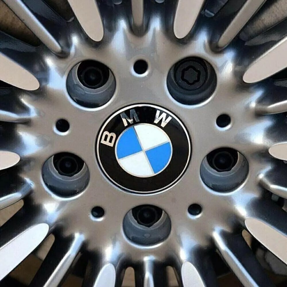 4PCS BMW 68mm Wheel Center Hub Caps Logo Badge Emblem Rim Hubcaps Emblem 🔥