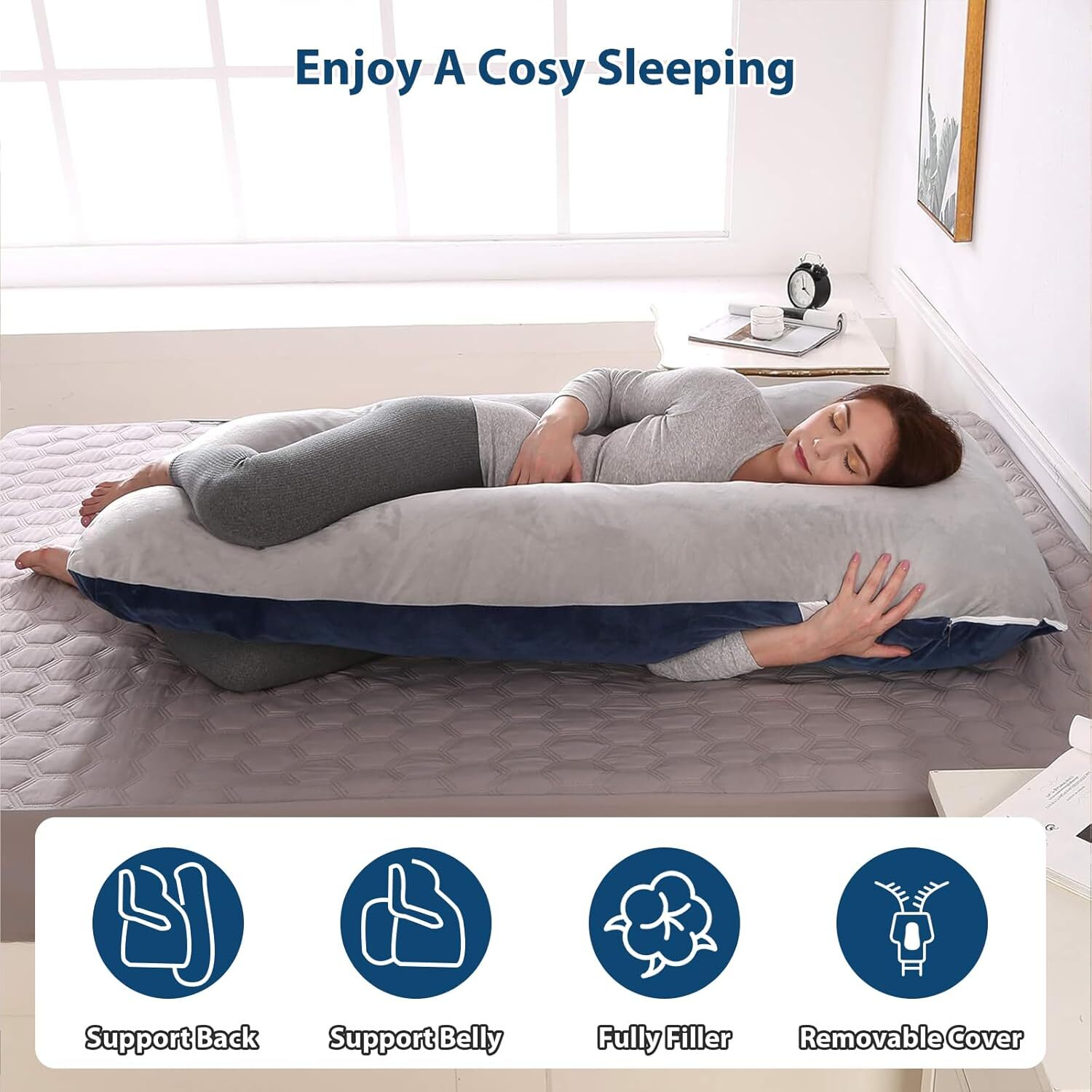 Pregnancy Pillows U Shaped Full Body Maternity Pillow for Pregnant Support