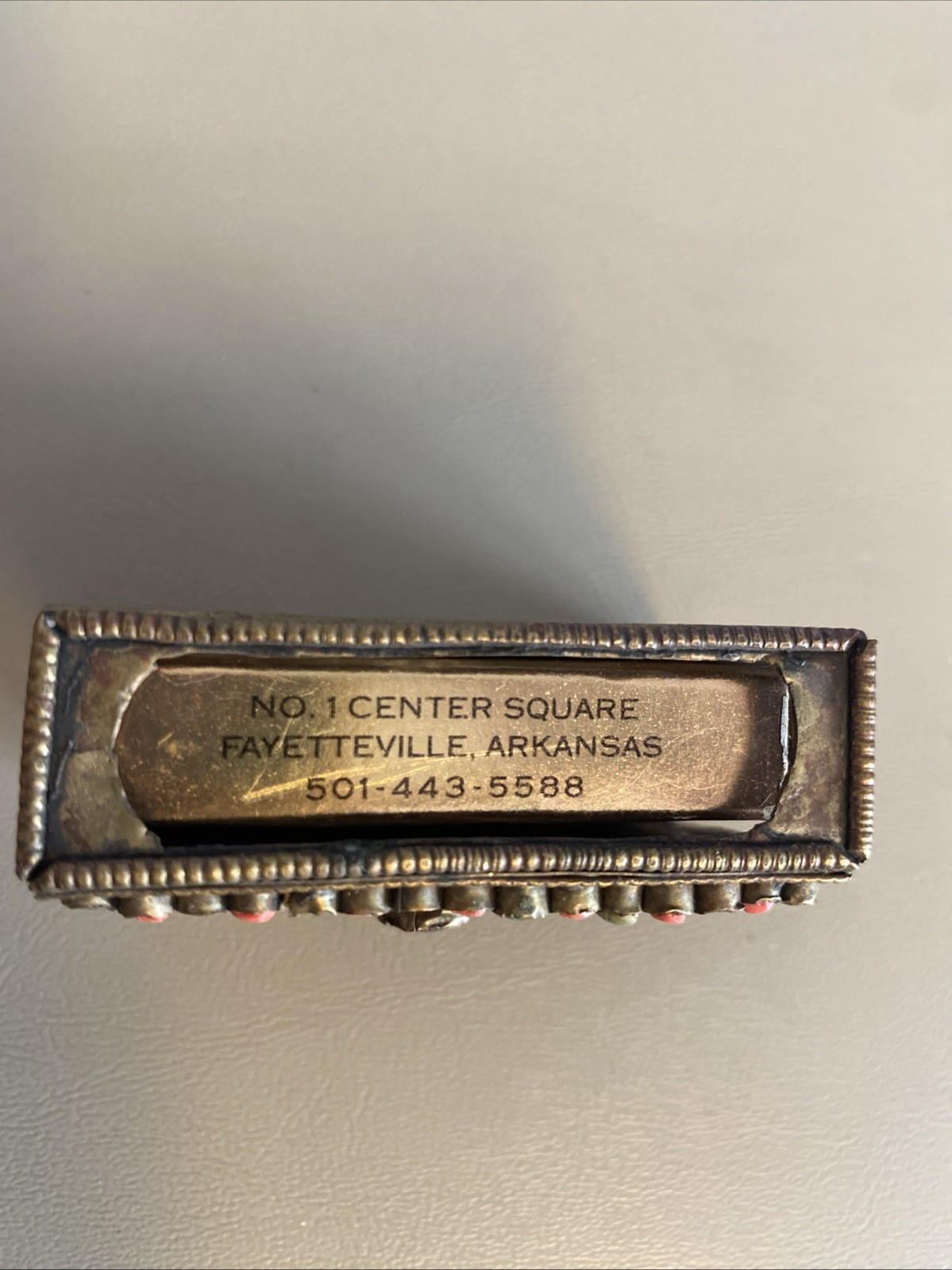 VINTAGE TIBETAN MATCHBOX HOLDER – ORNATE HANDMADE DESIGN