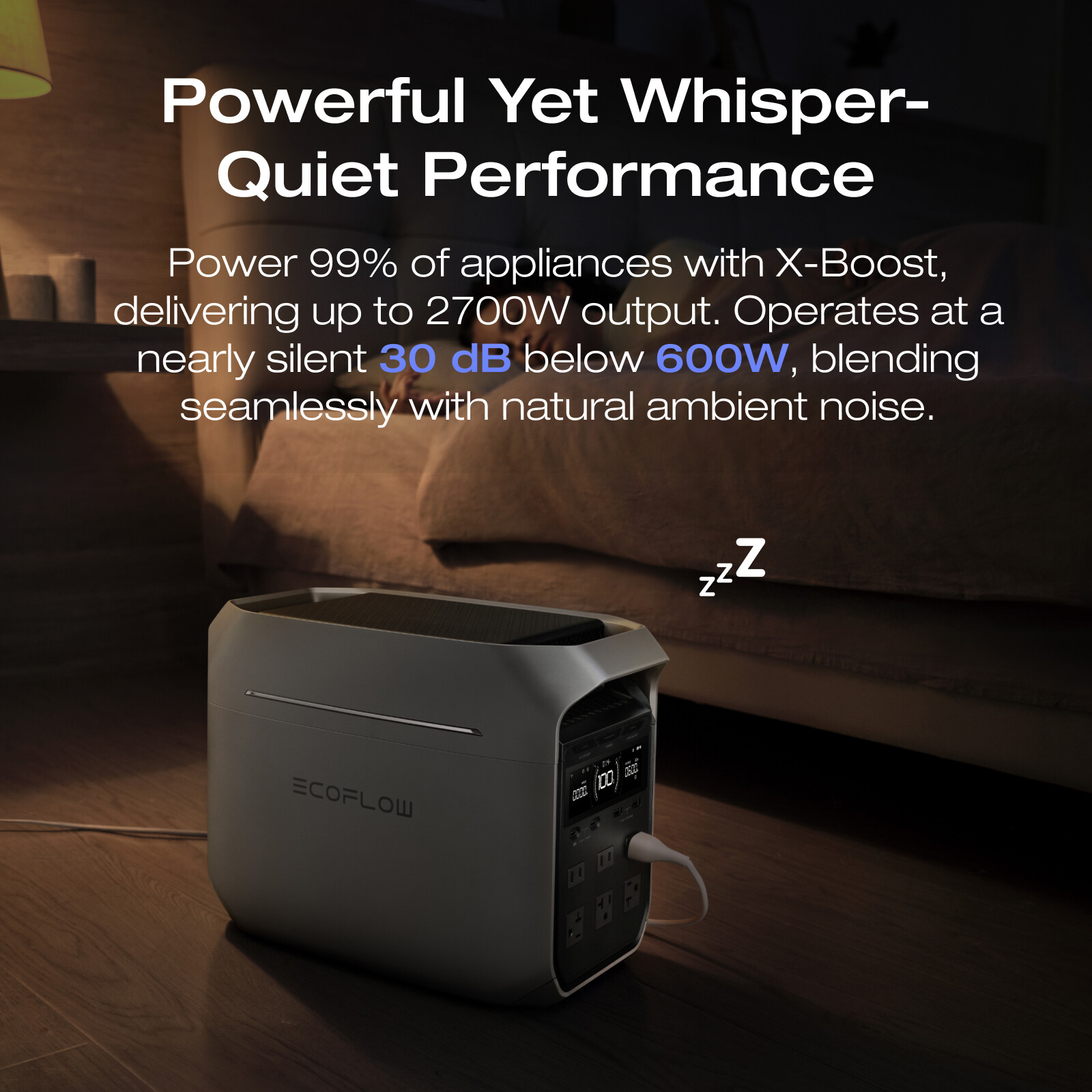 EcoFlow DELTA 3 Plus 1024Wh 1800W Portable Power Station LFP Battery Refurbished