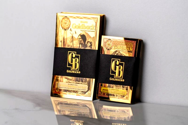 1/4 IDAHO ALPHA GOLDBACK AURUM 24K GOLD NOTE 1/2000 OZ .999 GOLD BU PRE SALE 🔥