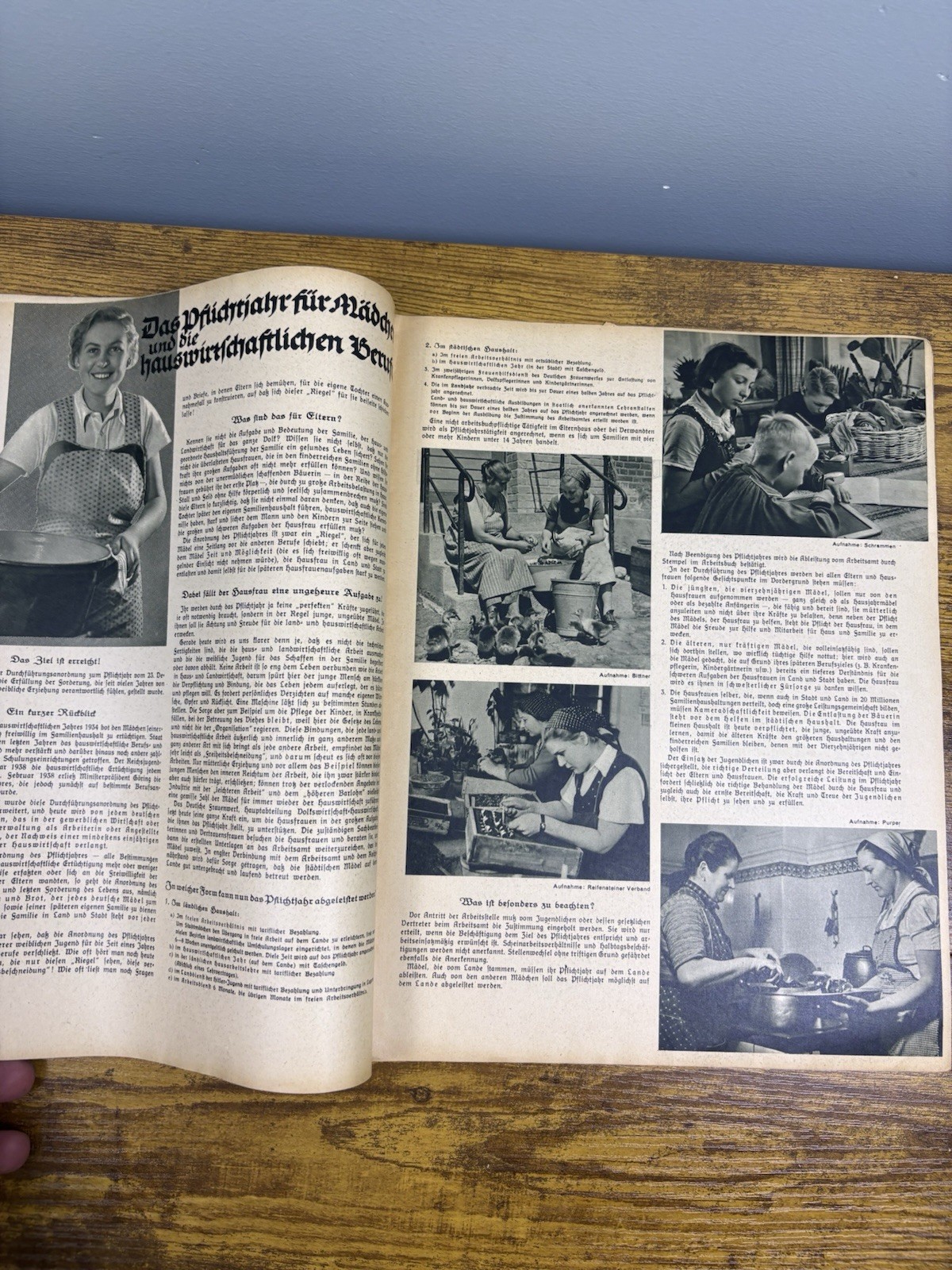 WWII NS Frauer Warte #16 7th Year German Women’s Watch Magazine W/ Illustration