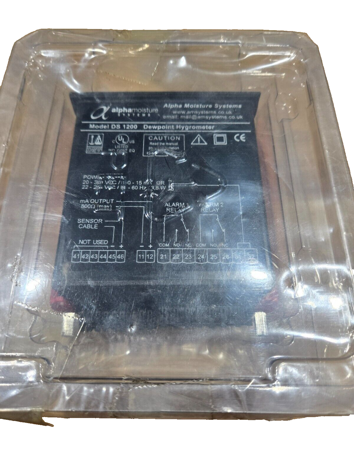 Alpha Moisture Systems DewPoint Transmitter Type AMT & DS1200 Analyzer NEW