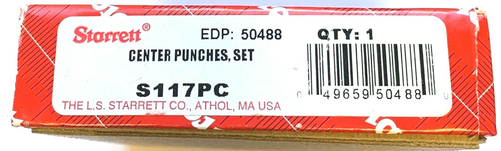 STARRETT 5 PIECE CENTER PUNCH SET IN CASE #S117PC #50488