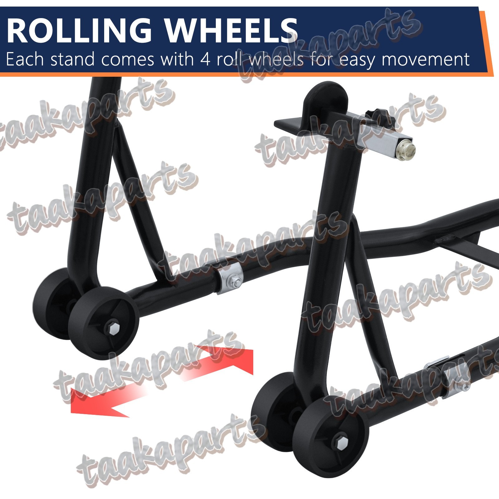 1100 lbs Motorcycle Front & Rear Stand Lift Spoolift Paddock Swingarm Arm